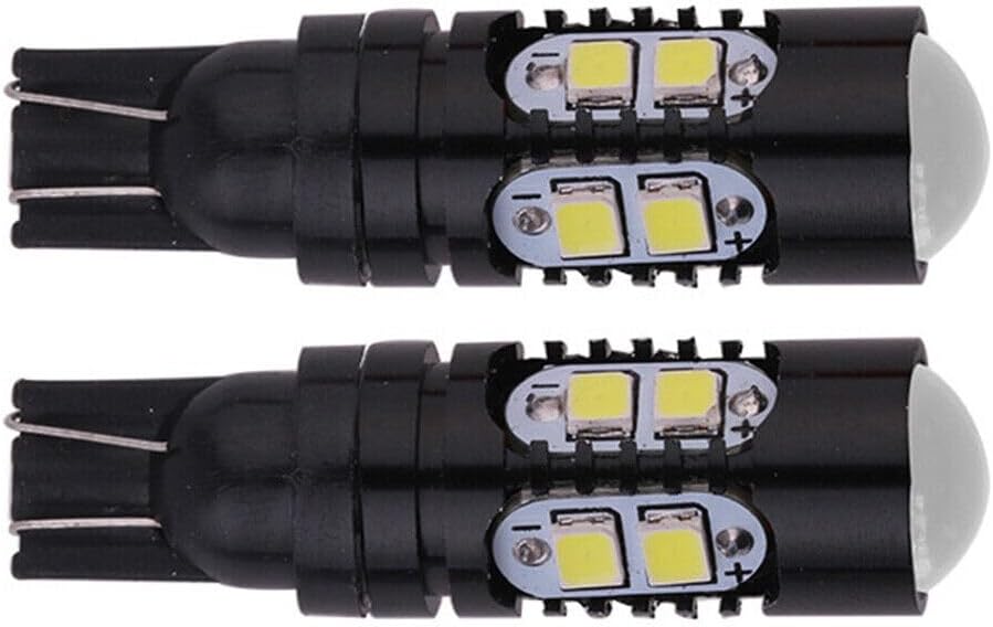 ya 4 8.10 Auto T10 2323 10-SMD LED Bulbs Bright Lights White Lamps 12V 24V
