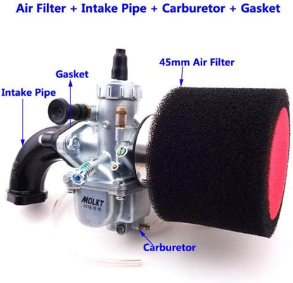 ya 13 9.15 baidi Molkt 26mm Carburetor Intake Pipe Air Filter Set For Lifan YX 140 150cc Pit Bike