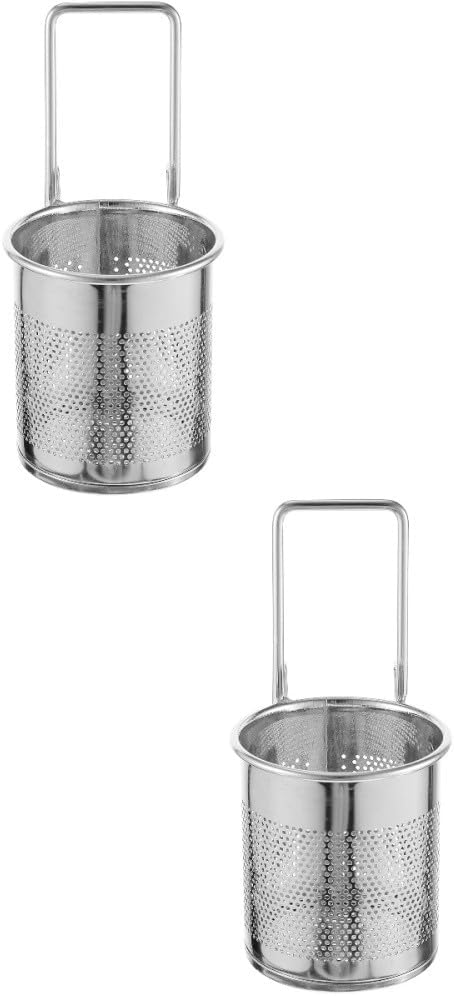 ya 14 9.20 baidi Set of 2 Hot Pot Hook Slip Through The Net Dad Lar Strainer Basket-1