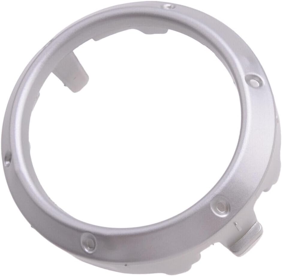 ya 4 8.10 Pack Front Fog Light Silver Protective Cover Ring Fits for Toyota Highlander 2004-2007