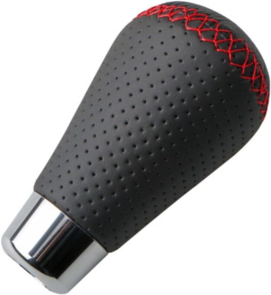 ya 4 8.14 5 Speed Car Universal for Manual Shift Knob Gear Stick Shifter Lever Leather Black