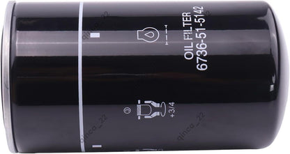 ya 5 8.24 baidi Suitable for Komatsu engine SAA4D107E SAA6D107E oil filter 6736-51-5142