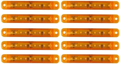 ya 7 8.24 baidi 10x Yellow Amber 9LED Sealed Side Marker Clearance Light 12V Truck Trailer Lorry