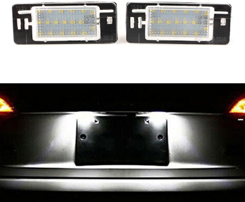 ya 4 8.8 2pcs LED License Plate Number Light Error No Light Suitable for Opel Vectra C Estate 02-08