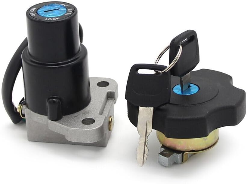 ya 6 8.24 baidi Ignition Switch Fuel Gas Cap Lock Keys for Yamaha DT200 TW200 XT225 Serow XT600