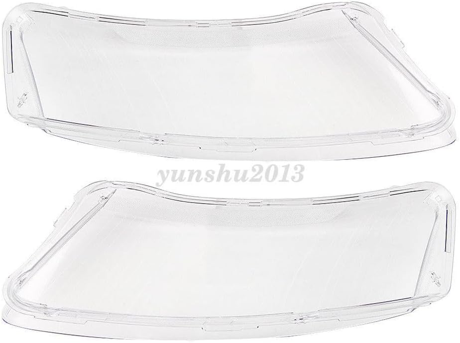 ya 4 8.10 Left&Right Clear Headlight Lens Lampshade Cover Pair for Audi A6 C6 2006-2011