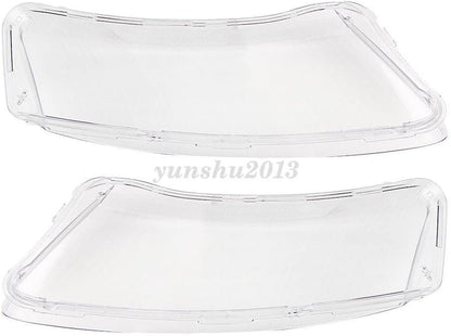 ya 4 8.10 Left&Right Clear Headlight Lens Lampshade Cover Pair for Audi A6 C6 2006-2011
