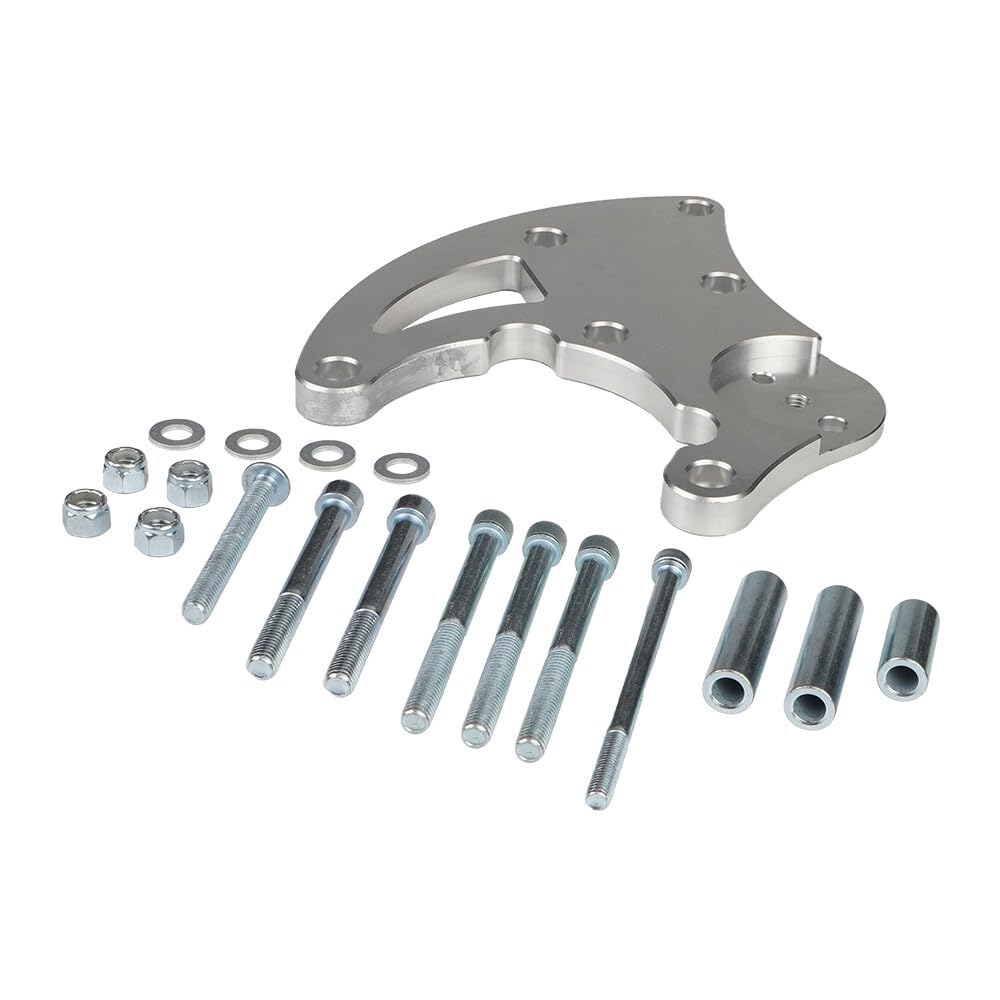 ya 10 9.16 baidi R4 AC Bracket Fit for Chevy LS Engines LS1 LS2 LS3 LS6 Truck Spacing Aluminum
