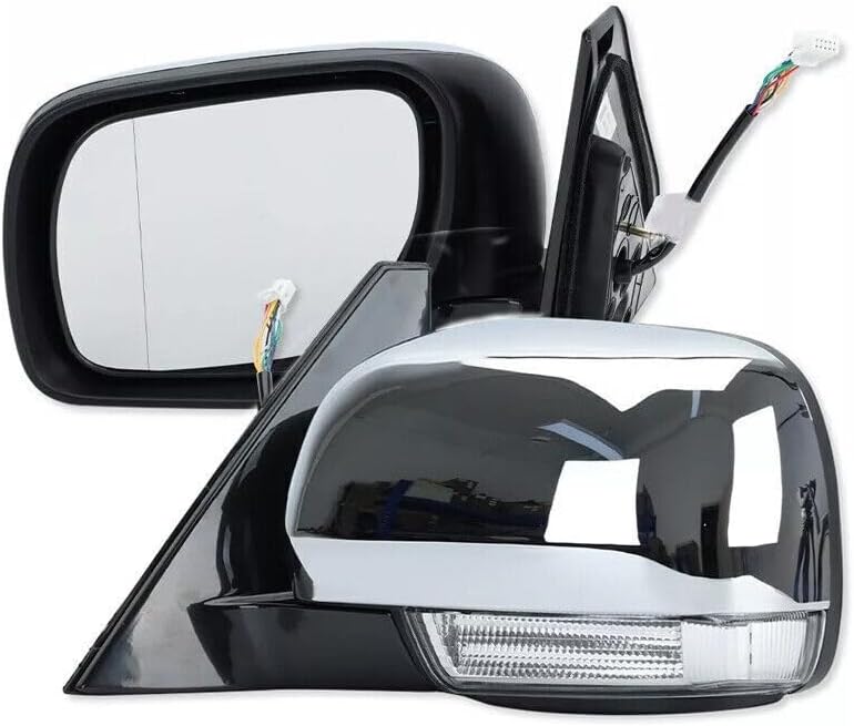ya 11 9.14 baidiRight door mirror with light chrome for Mitsubishi for Pajero Montero 2006-2021-