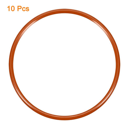ya 13 9.15 baidi Silicone O-Ring 55mmx50.2mmx2.4mm VMQ Seal Rings Sealing Gasket Red 10PCS