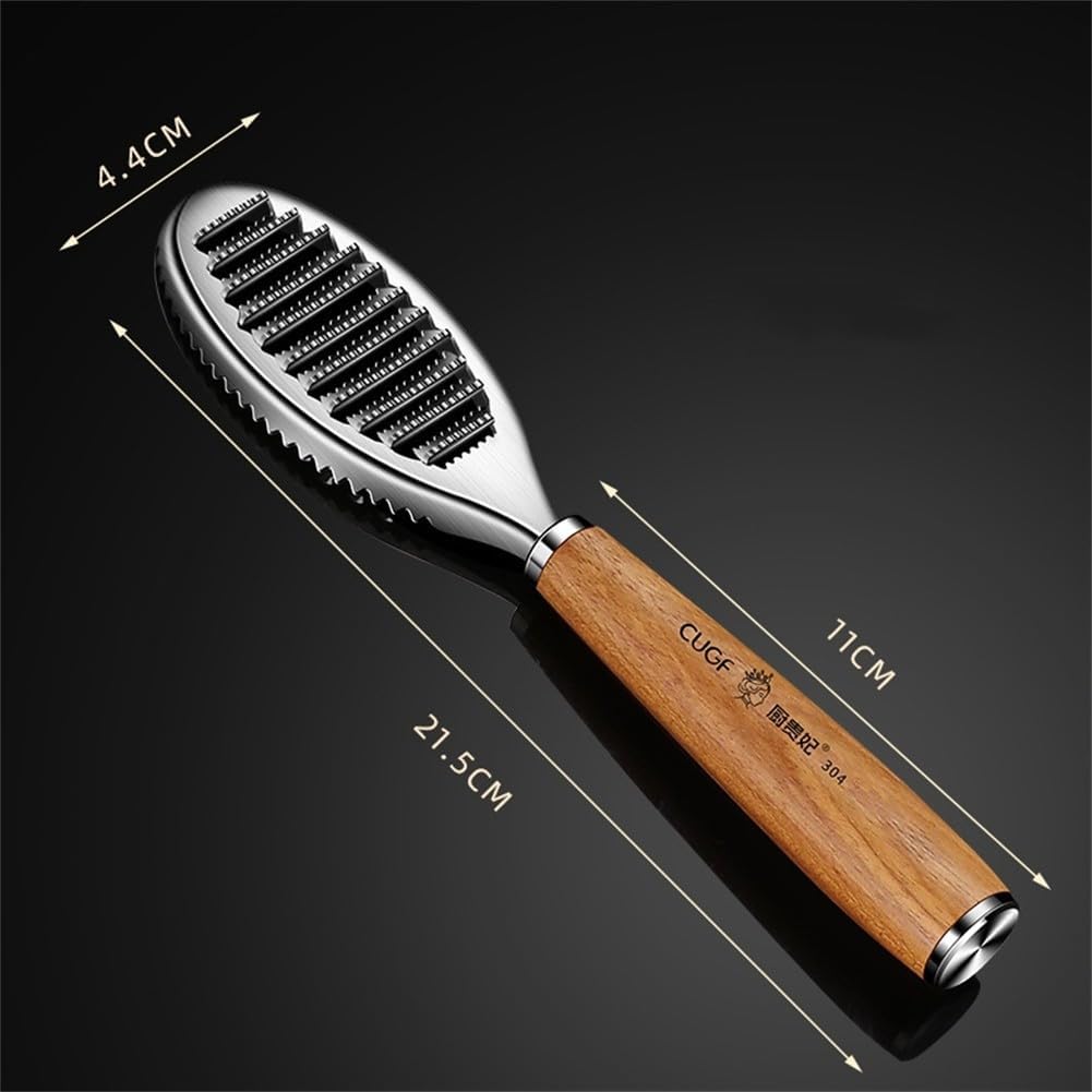ya 14 9.20 baidi For Fish Cleaning Fish Skin Brush Non-slip Handle Splatter-proof Design-1