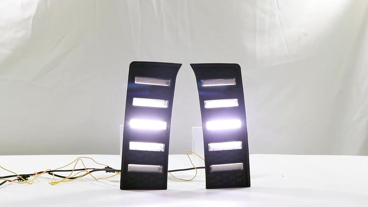 ya 3 8.24 baidi for Toyota Tandra 2022-2024 LED DRL Daytime Running Light Fog Light 1 Set 