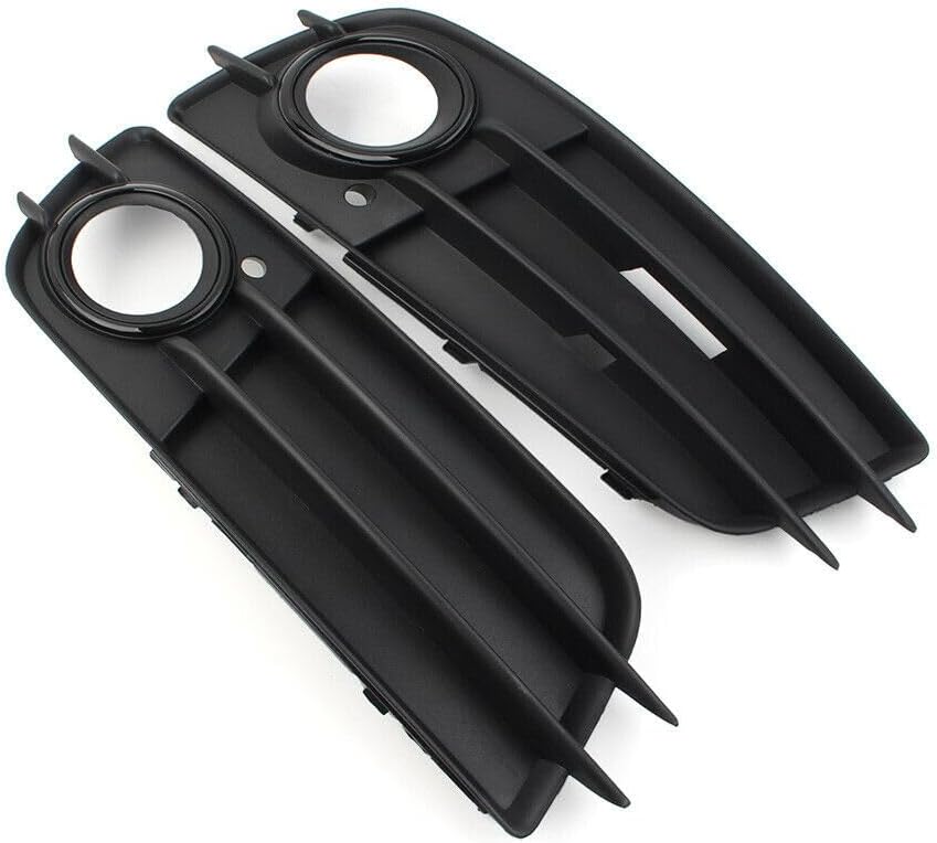 ya 2 8.15 1 pair of black front bumper fog light grille protective covers suitable for Audi A4 B8 S4 2008-2012