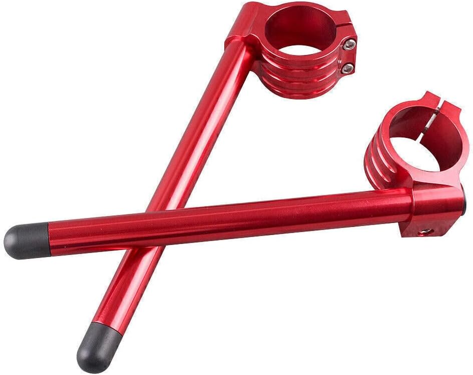 ya 4 8.14 for Suzuki GSXR 1000 600 750 TL1000Rx 50mm Fork Clip On ons Handle Handlebar Red