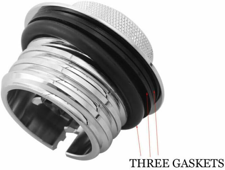 ya 13 9.15 baidi Chrome pop-out cap vented fuel tank cap kit for Harley-Davidson vehicles 1982-2010.