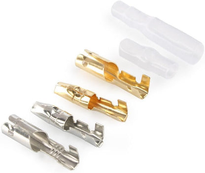 ya 16 10.20 baidi 3.9mm Brass Male & Female Connector w/Covers 100 Sets for Motorcycle