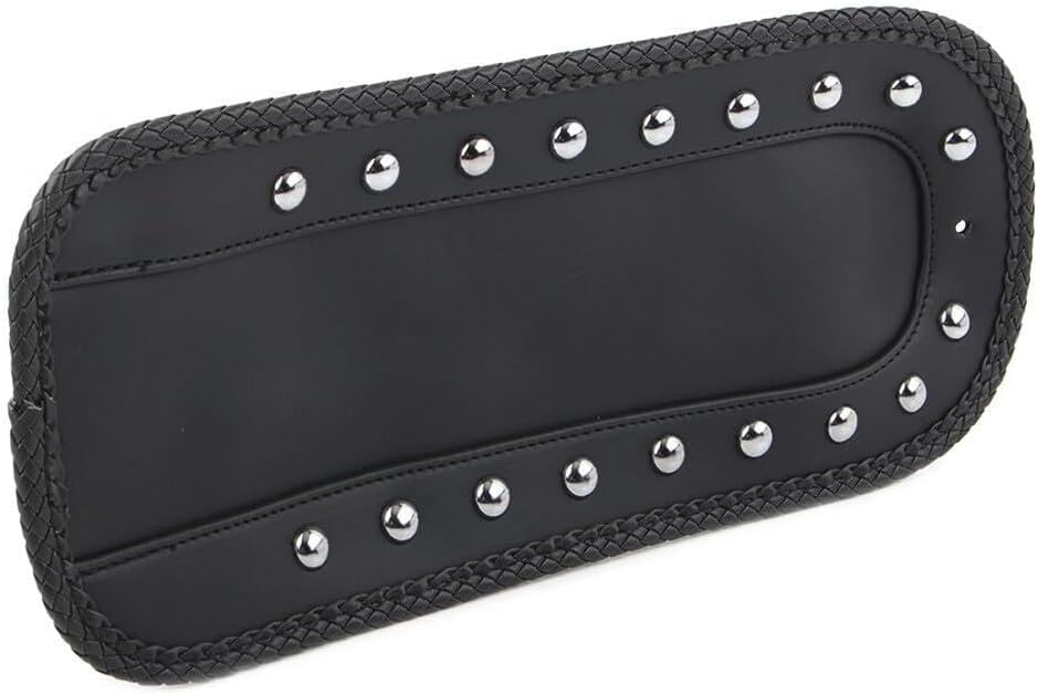 ya 4 8.10 for Harley Softail 84-06 Black PU Leather Rivet Rear Fender Bib Solo for SEAT