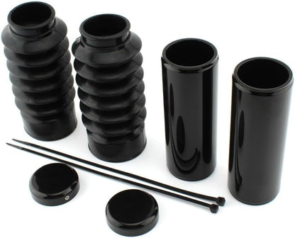 ya 4 8.14 Black fork protector for Harley Davi for DS on Sportster X48 FORTY-IGHT XL1200X