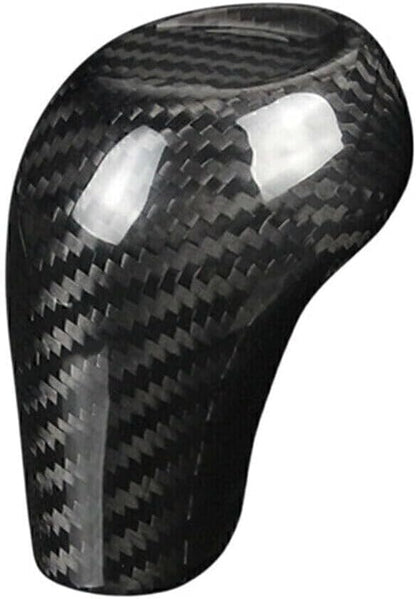 ya 4 8.14 Black Carbon Fiber Gear Shift Knob Cover Trim Fit for Chevrolet Camaro 2016-2020