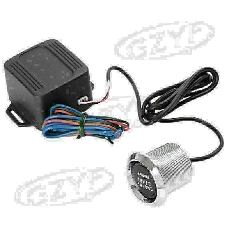 ya 4 8.8 Car Engine Start Push Button KIT Standard Ignition Starter Switch Blue LED Light