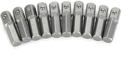 ya 14 9.20 baidi Metal Socket Adapter Quick Chan 1/4 Hex To 1/4 Square Drive New-1