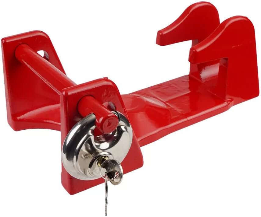 ya 5 8.24 baidi Red Gooseneck Coupler Trailer Lock for RVs Heavy Trailers Livestock Haulers