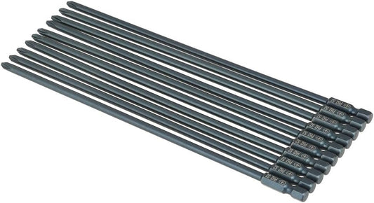 ya 26 10.21 baidi 10pcs S2 Steel Cross Head PH2 Screwdriver Bits Set 1/4inch Hex Shank 200mm
