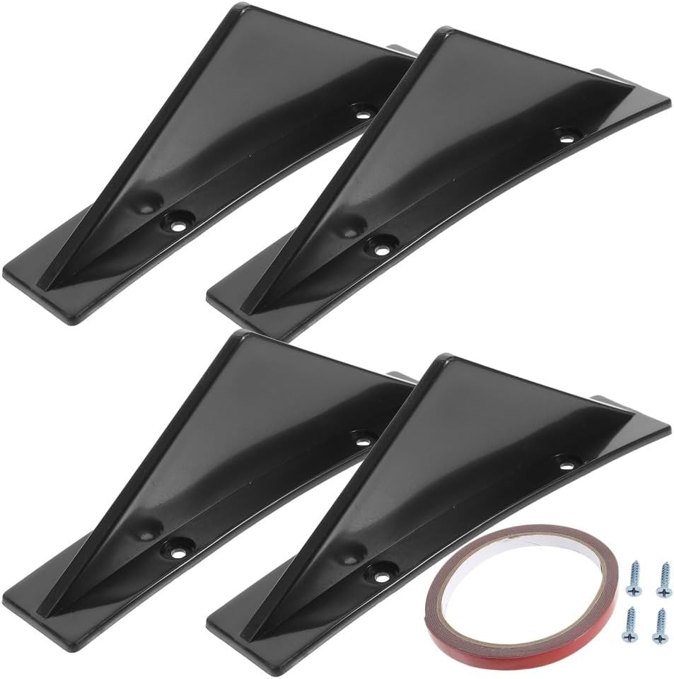 ya 6 8.24 baidi 4 Pcs Rear Spoiler Vehicle Cover Automotive Bumper Diffuser for Cars