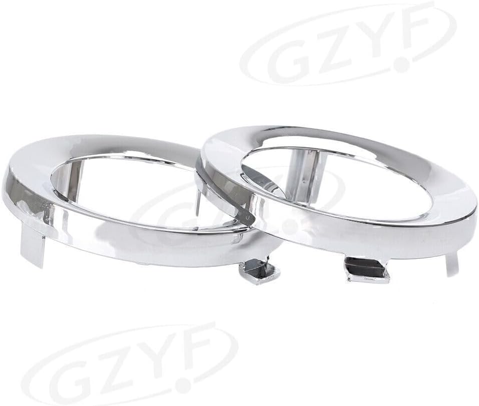ya 2 8.15 Front Fog Light Lamp Cover Trim Ring Fit for Subaru Forester 2009-2013 Chrome Pair