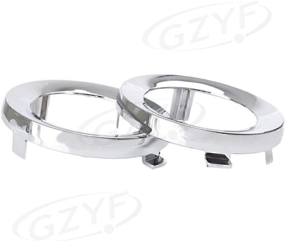 ya 2 8.15 Front Fog Light Lamp Cover Trim Ring Fit for Subaru Forester 2009-2013 Chrome Pair
