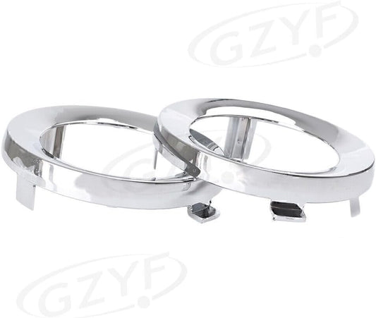 ya 2 8.15 Front Fog Light Lamp Cover Trim Ring Fit for Subaru Forester 2009-2013 Chrome Pair