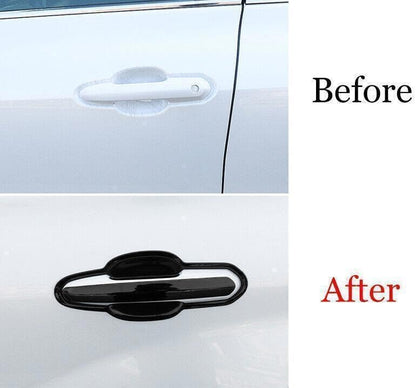 ya 5 8.10 Black Steel Outside Door Handle Bowl Cover Trim for Toyota Highlander 20-2024
