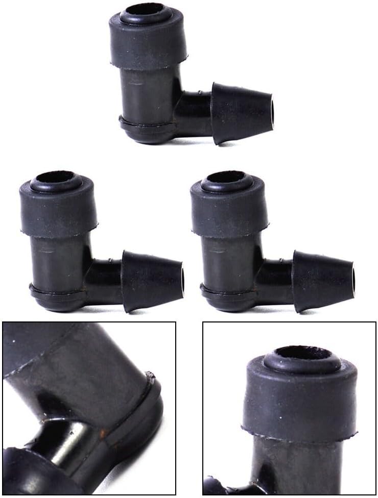 ya 4 8.8.2 3x 90 Degree Non Resistor Plug Cap Cover fit for Motorcycle Dirt Bike ATV