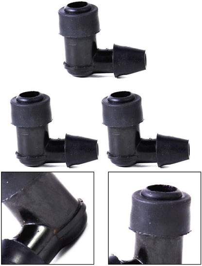 ya 4 8.8.2 3x 90 Degree Non Resistor Plug Cap Cover fit for Motorcycle Dirt Bike ATV