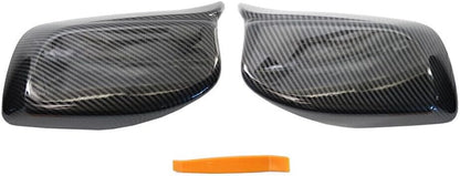 ya 11 9.14 baidifor BMW 5 6 Series 03-2010 Carbon Fiber M Style Side Rearview Mirror Cover Caps