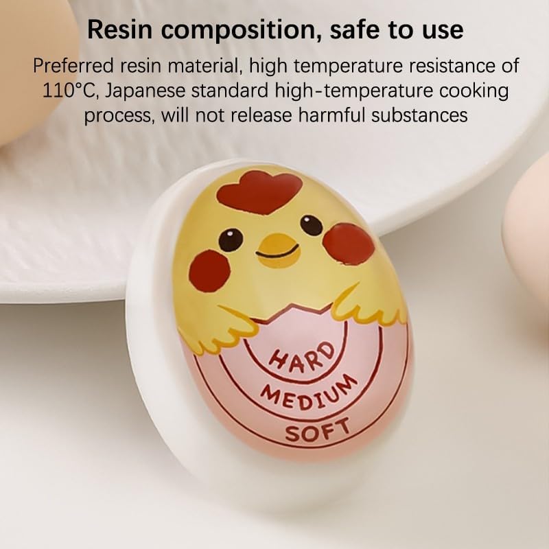 ya 14 9.20 baidi Boiled Egg Timer Egg Perfect Color Changing Timer Eco-Friendly Resin Pink Ti-wq-1