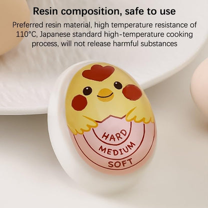 ya 14 9.20 baidi Boiled Egg Timer Egg Perfect Color Changing Timer Eco-Friendly Resin Pink Ti-wq-2