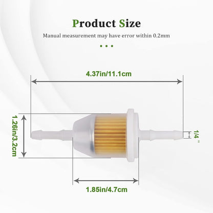 ya 4 8.8.2 Fuel Filter 26365011A0 for Cub Cadet OCC-25-050-22 Jacobsen 552265 Bunton PM244