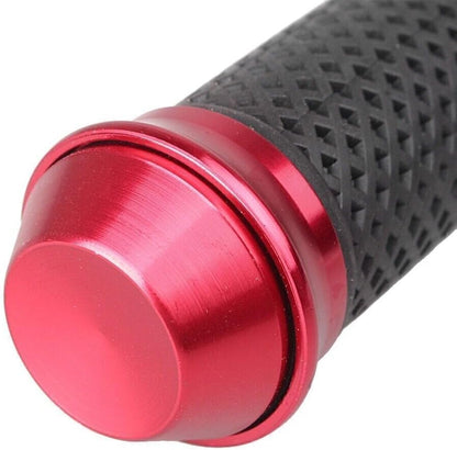 ya 6 8.14 CNC Aluminum Motorcycle Gel Rubber Hand Grips for 7/8 Standard Handlebar