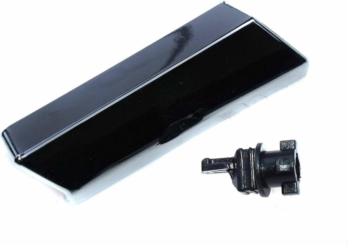 ya 4 8.10 Right passenger side headlight washer nozzle cover with clip chrome for Lexus 