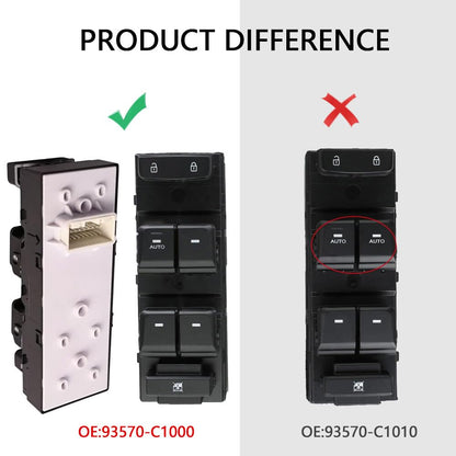 ya 4 8.24 baidi for Hyundai Sonata 2015-19 Car Left Driver Side Door Window Switch 93570-C1000