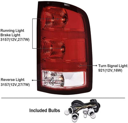 ya 2 8.15 1 piece suitable for 07-13 for GMC Sierra 1500 2500 3500 right rear taillight brake light