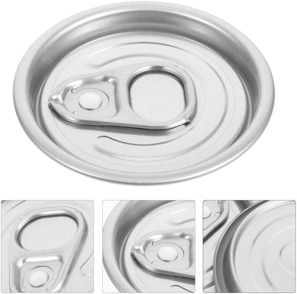 ya 14 9.20 baidi 10 Pcs Aluminum Easy-pull Cover Wide Mouth Jar Lid Lids Canning Regular-1