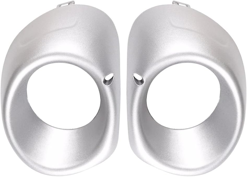 ya 9 10.24 2X Front Bumper Foglight Cover Silver Left+Right Side For 2013-2015 for Outlander