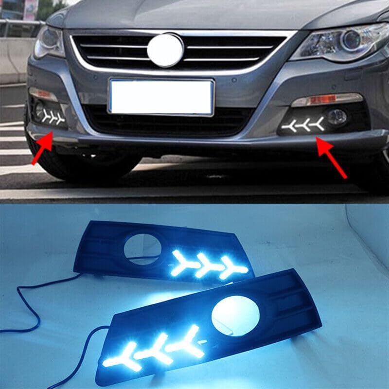 ya 2 8.15 1 pair of LED fog light covers suitable for VW Passat CC 2009-2013 daytime running lights