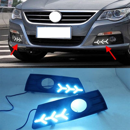 ya 2 8.15 1 pair of LED fog light covers suitable for VW Passat CC 2009-2013 daytime running lights