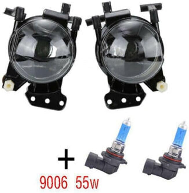 ya 10 9.16 zhengce 2x Front Fog Lights Lamps Housing Clear Fit for BMW E60 E61 E63 E46 X3 325i