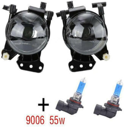ya 10 9.16 zhengce 2x Front Fog Lights Lamps Housing Clear Fit for BMW E60 E61 E63 E46 X3 325i