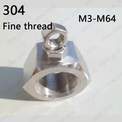 ya 15 10.19 baidi Fine Thread 304 Stainless Steel DIN934 Hexagon Nuts Hex Nut M3 M4 M5 M6 M8-M64-18