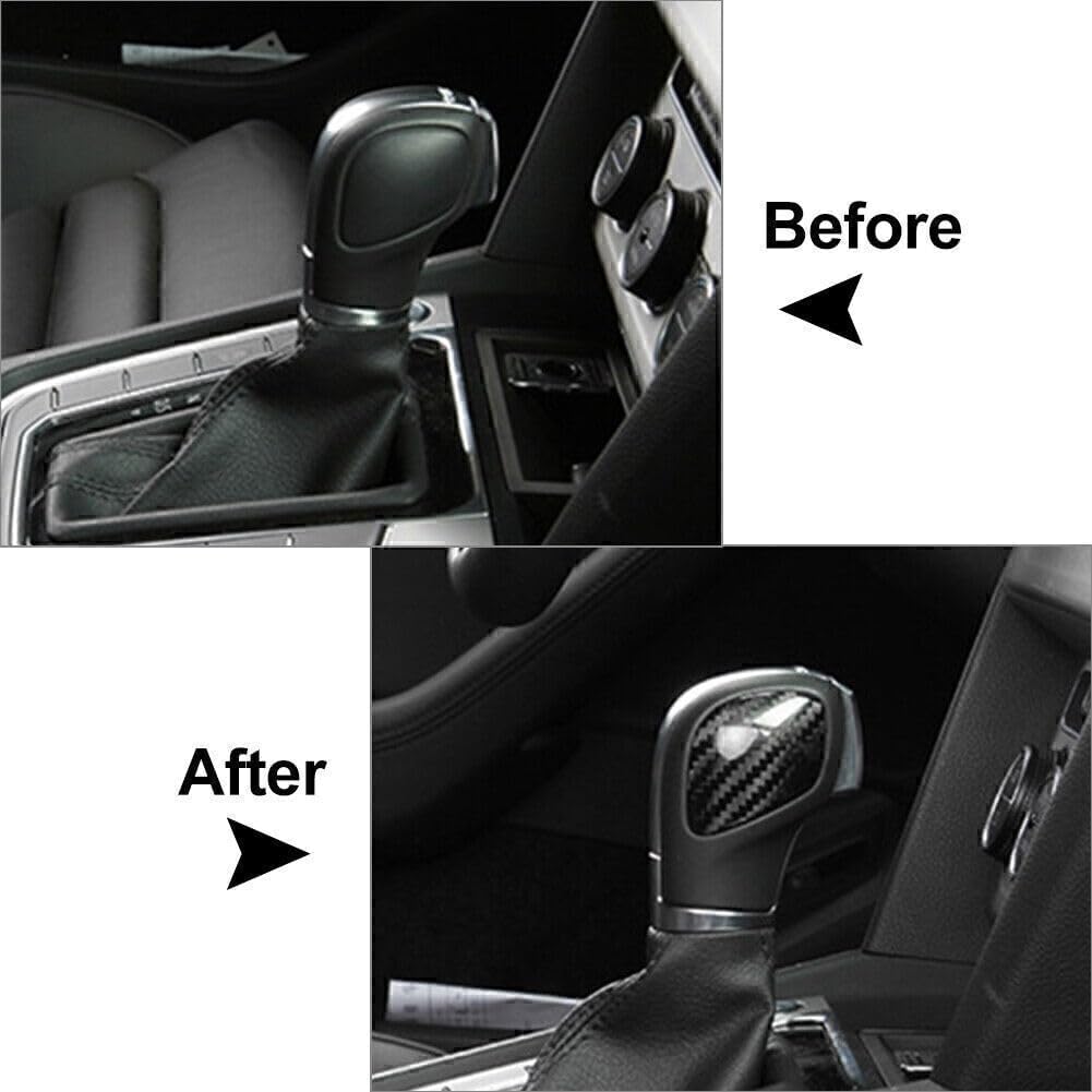 ya 4 8.14 for VW for VW for Golf MK7 CC Carbon Fiber Car Shift Knob Badge Emblem Cover